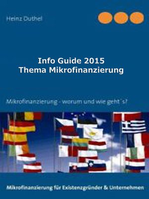 cover image of Info Guide Thema Mikrofinanzierung